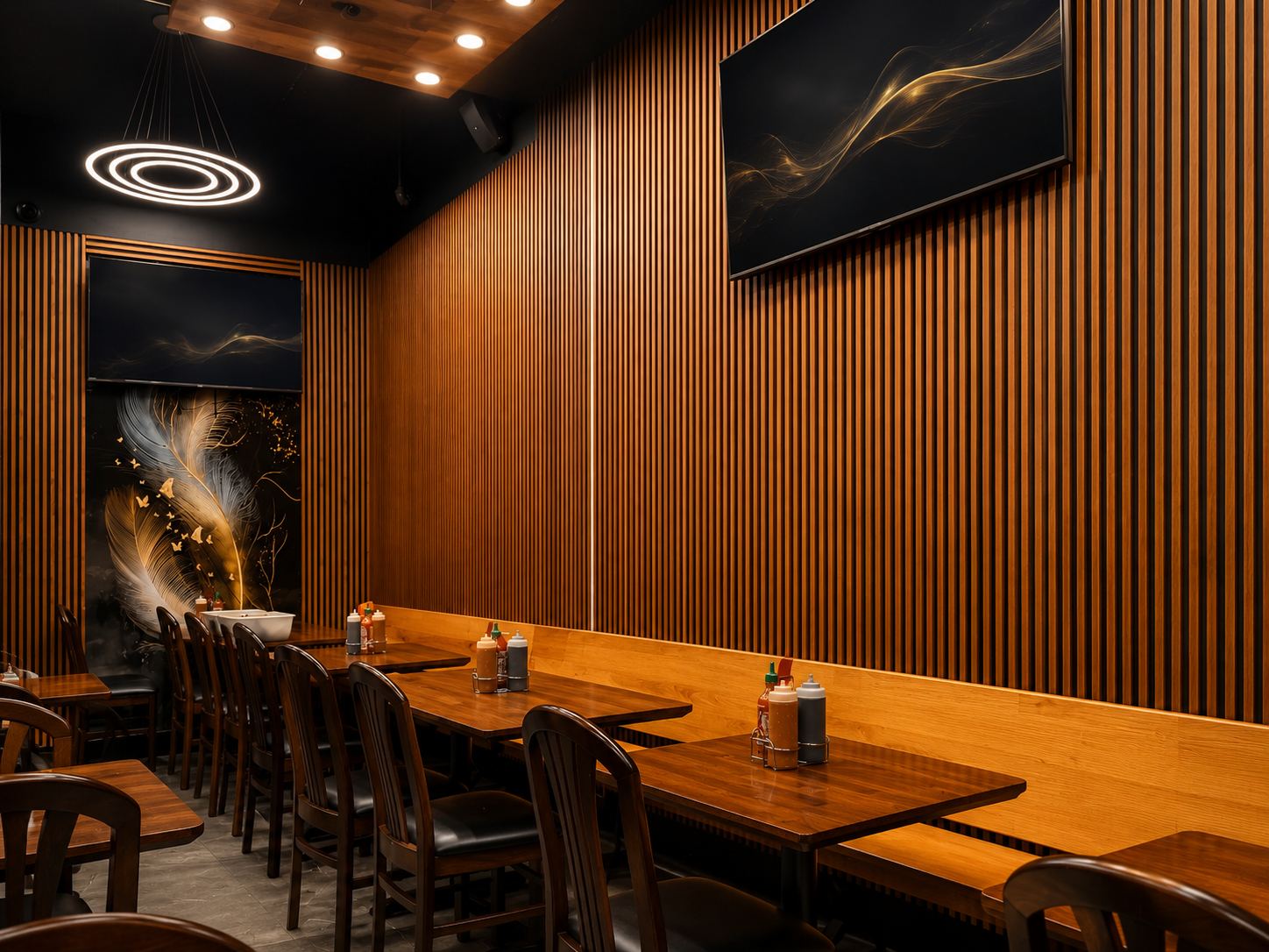 Inside the Nha Trang Restaurant dining room